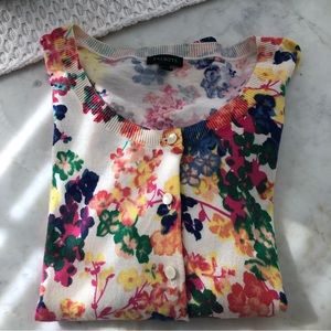 Beautiful Talbots Multicolor floral sweater.